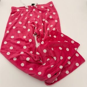 Pink Polka Dot Women’s Pajama Pants Size S-M